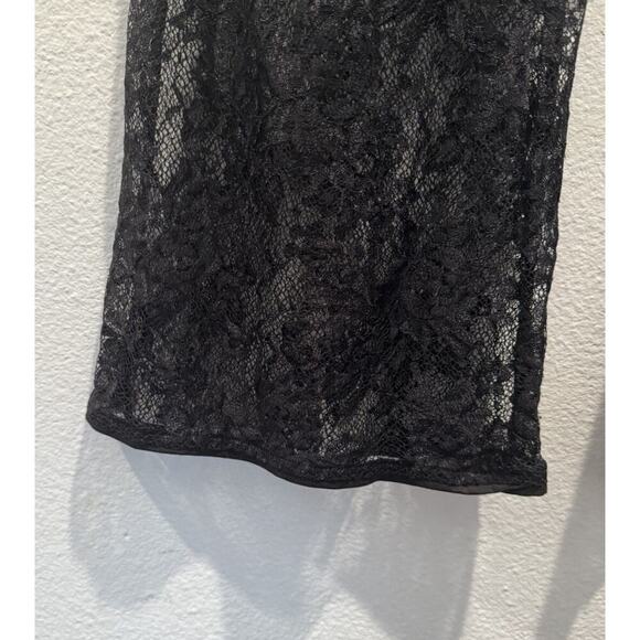 MAJORELLE Size Medium Sheer Black Lace Pants With Brief Goth Punk Boho Festival - Picture 6 of 11